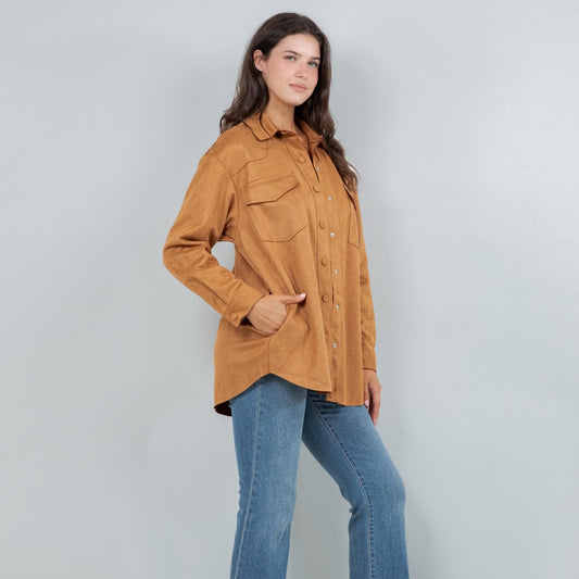 Tan Snap Jacket