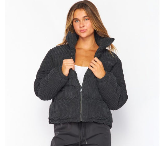 Corduroy Puffer Jacket