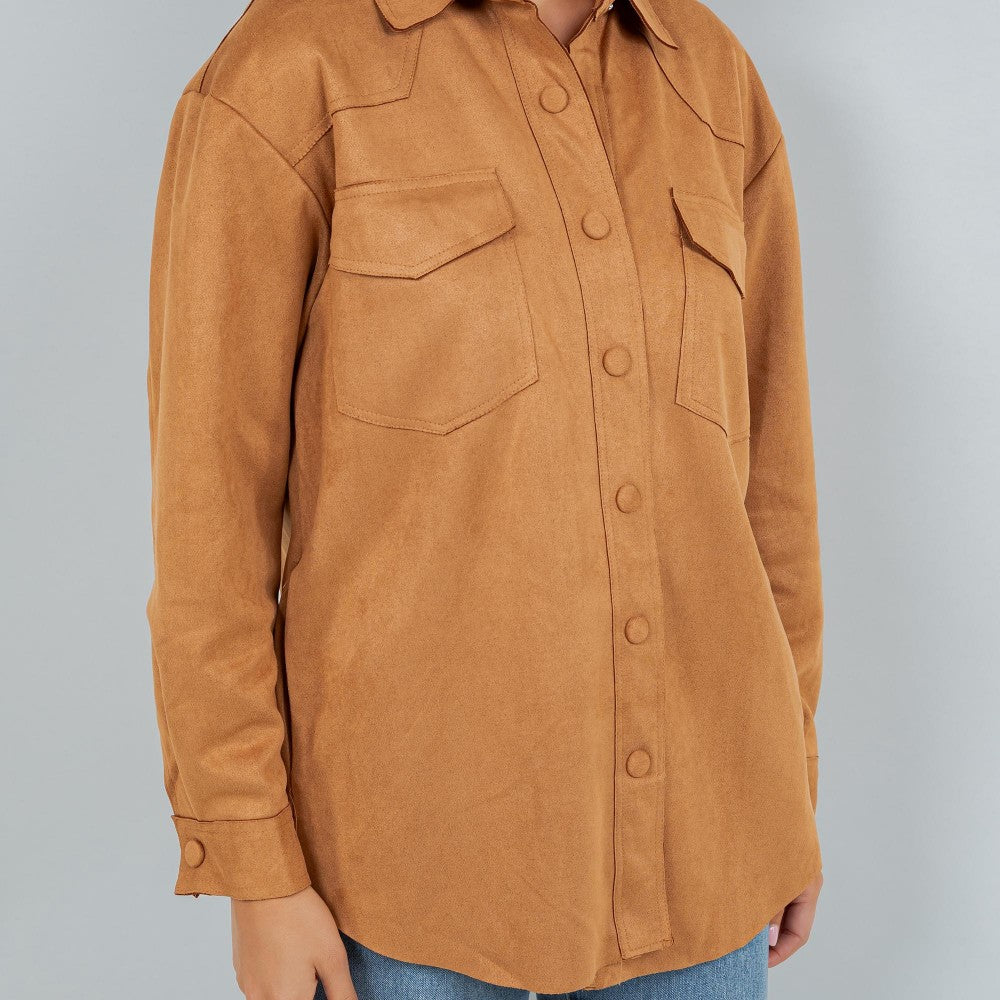 Tan Snap Jacket